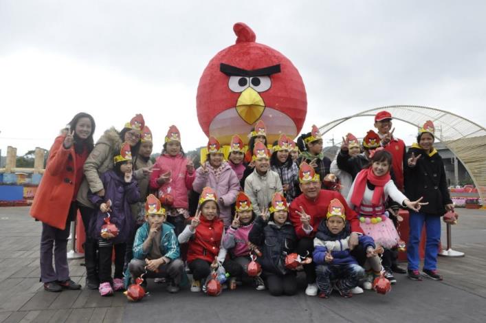 全球唯一憤怒鳥花燈 在台灣燈會看得到